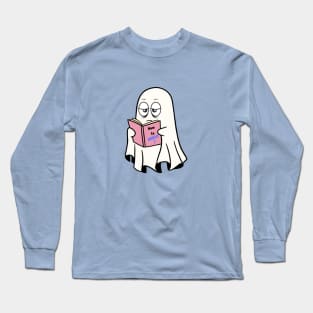 Little ghost studying, How to Haunt ? Long Sleeve T-Shirt